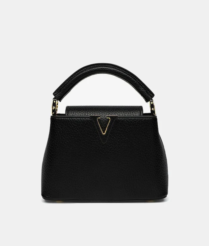 Valentina Top Handle Bag - Black