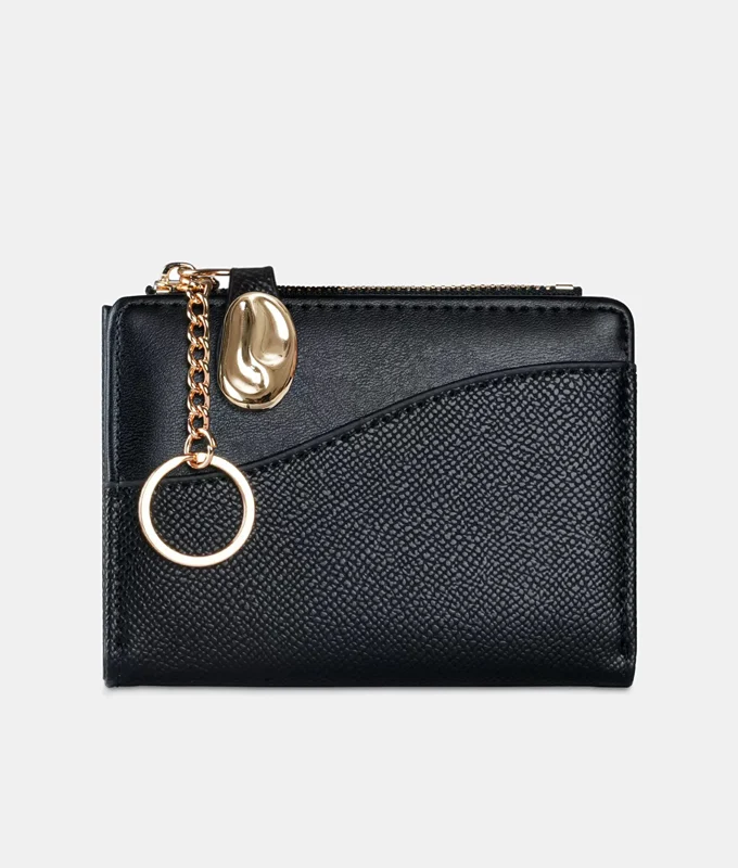 Mia Snap Wallet - Black