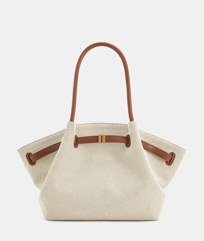 Freya Shoulder Bag - Chestnut Canvas