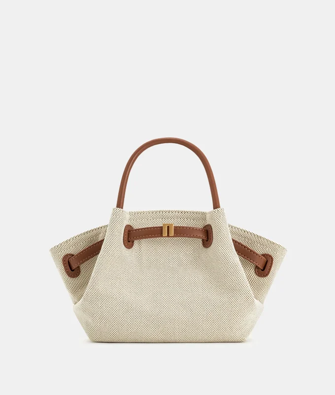 Rey Top Handle Bag - Chestnut Canvas