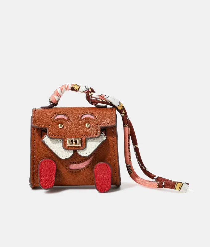 Felix Bag Charm - Chestnut