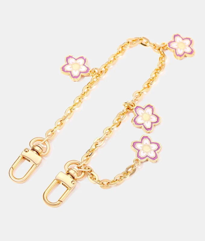 Cerasus Chain Bag Charm - Purple